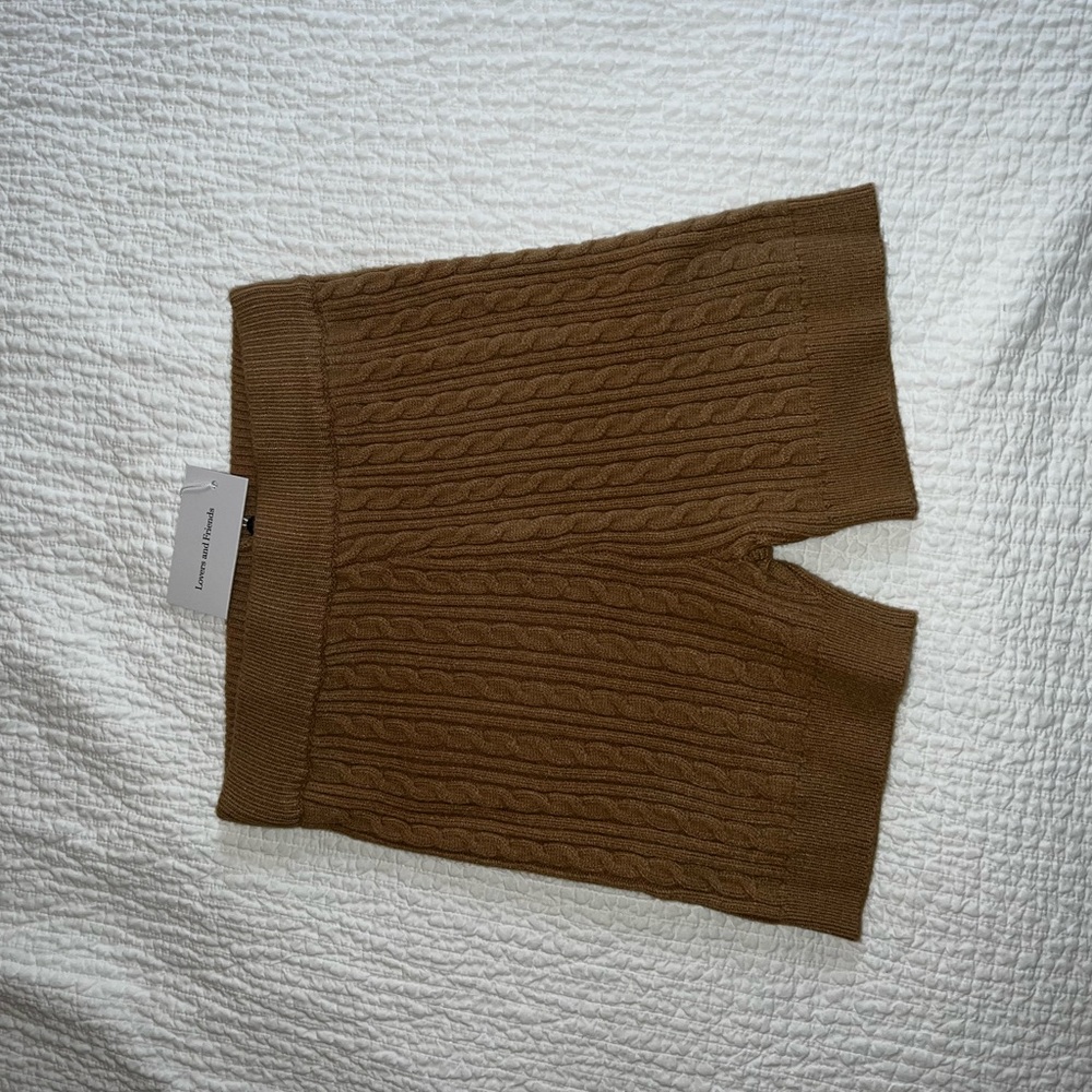 LOVERS + FRIENDS NWT Knit shorts, size M, brown